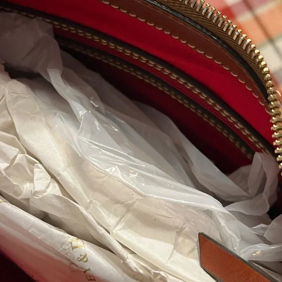 Dooney & Bourke Taupe Leather Hobo Bag - Picture 12 of 13